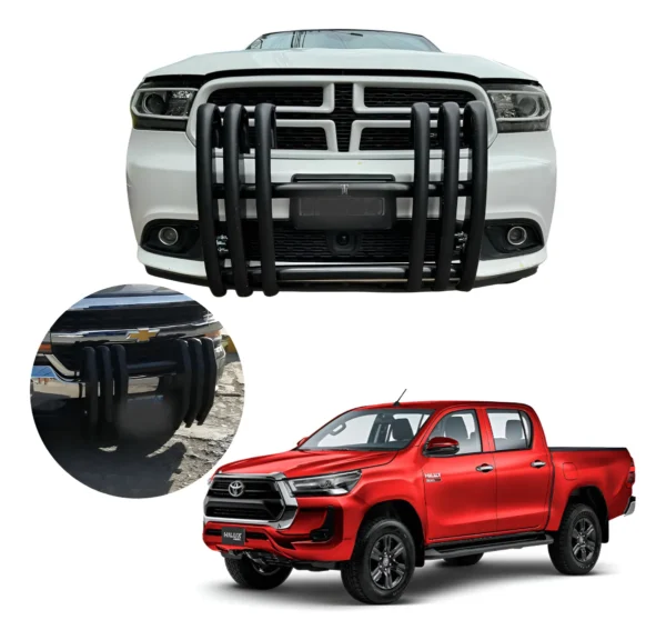 Defensa 3 Topes Tipo Escolta Para Toyota Hilux 2015 - 2024