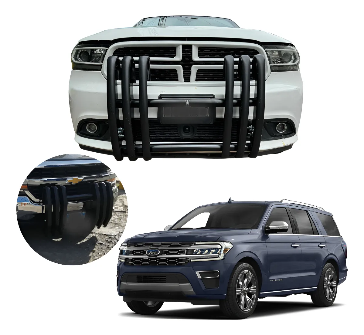 Burrera 3 Topes Tipo Patrulla Ford Expedition 2010 - 2024 - Image 1