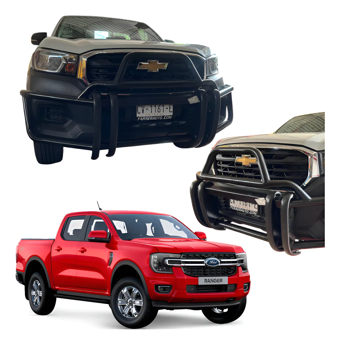 Burrera Defensa Delantera Para Ford Ranger 2016 - 2022 - Image 1