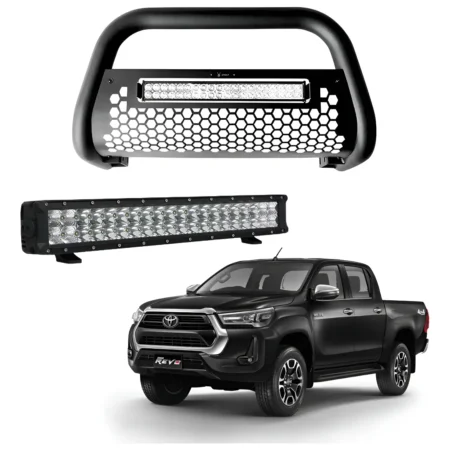 Burrera Tumbaburros Con Barra Led Toyota Hilux Revo 15-22