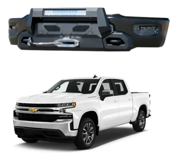 Bumper Delantero Para Winch Chev Silverado 1500 2019-2021