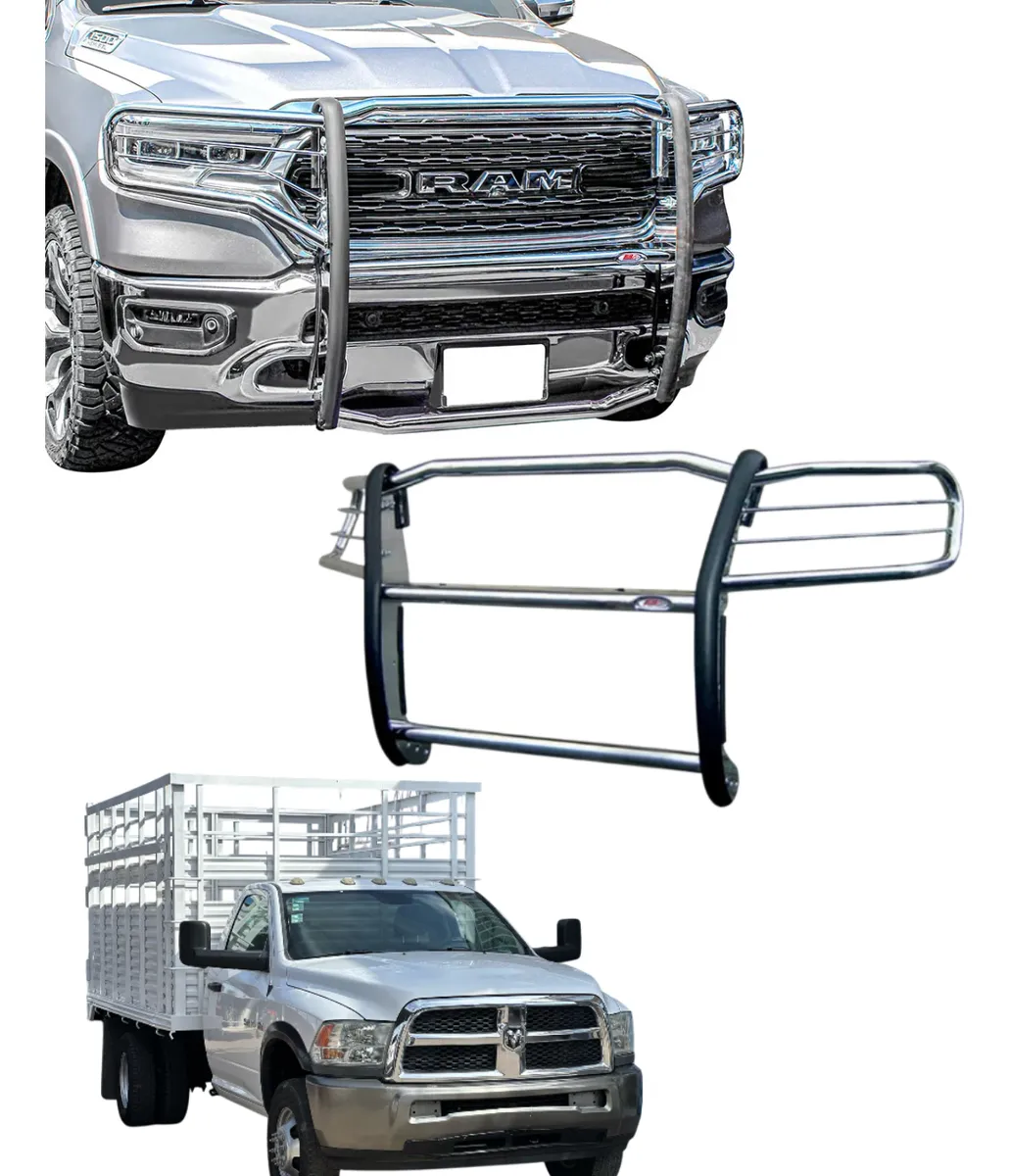 Burrera Super Bronco Cromada Ram 4000/2500 3 Ton 2010 - 2018 - Image 1