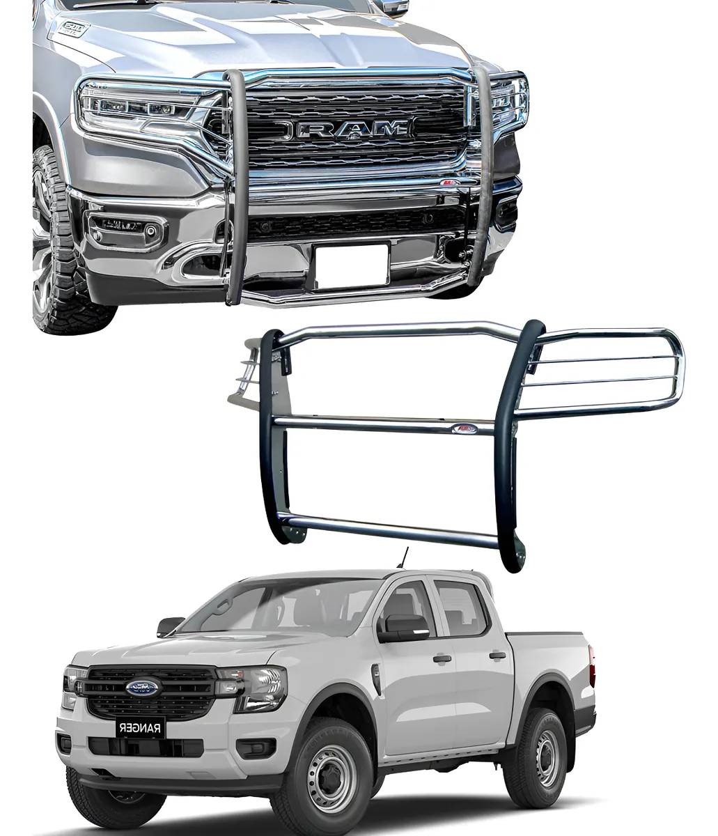 Burrera Super Bronco Cromada Para Ford Ranger 2017 - 2022 - Image 1