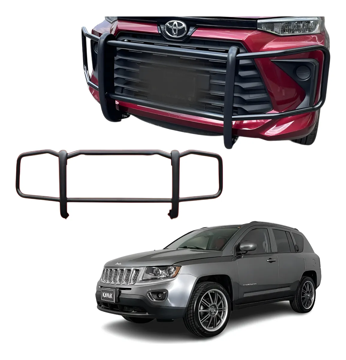 Burrera Bumper Delantero Compatible Con Jeep Compas 11-16 - Image 1
