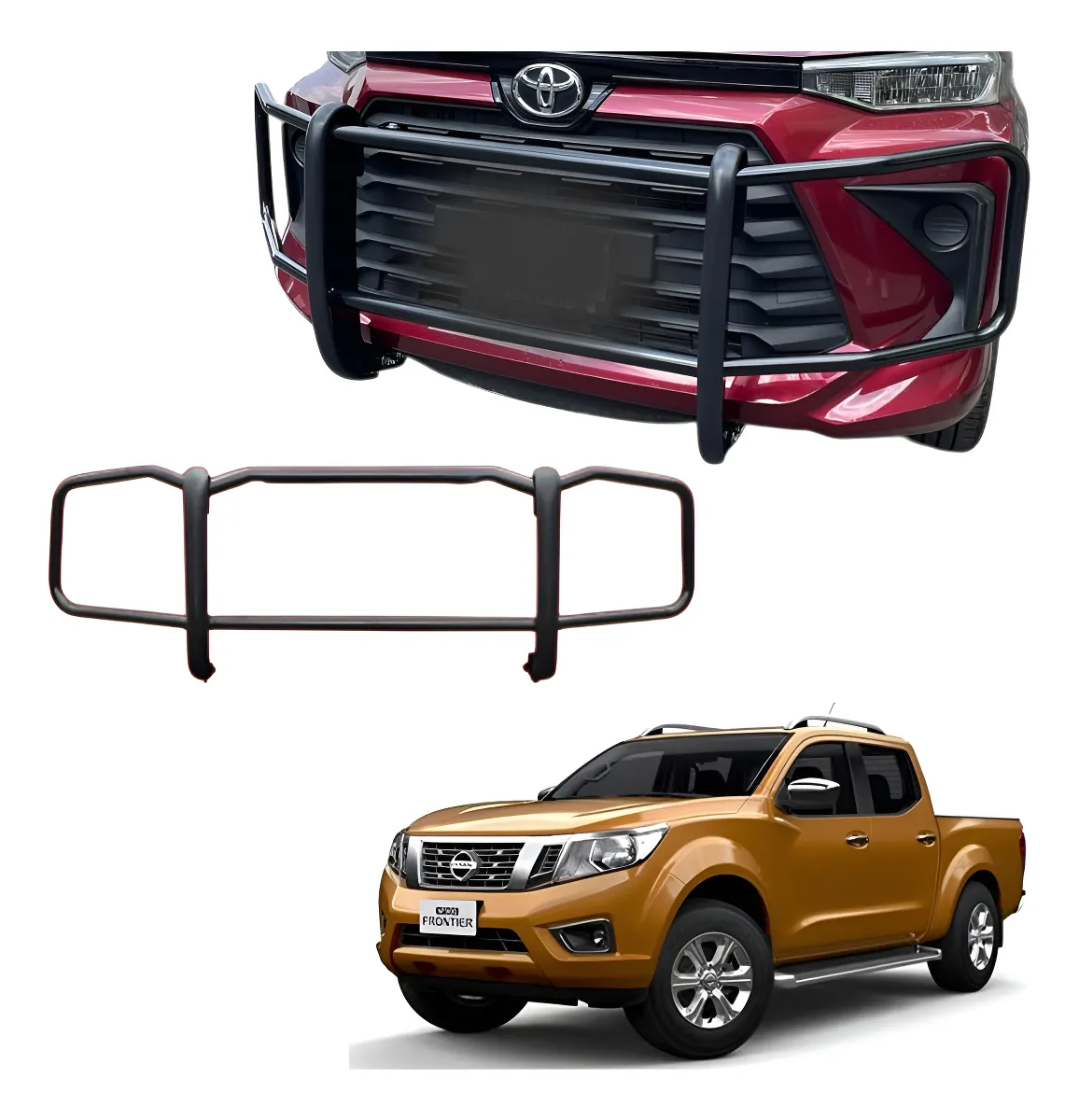 Burrera Bumper Delantero Compatible Con Nissan Np300 2016-23 - Image 1