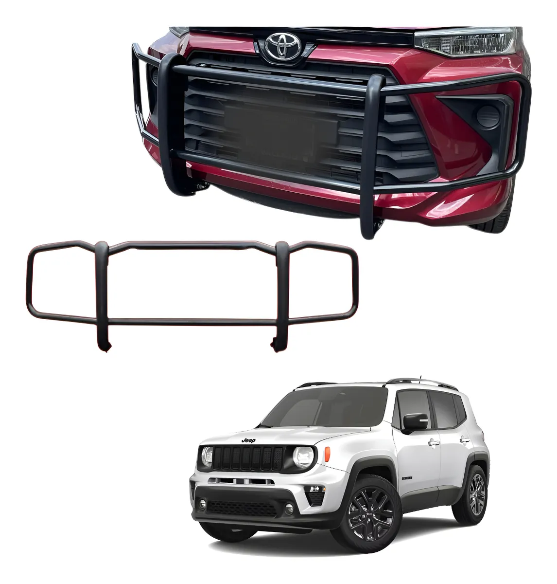 Burrera Bumper Delantero Compatible Con Jeep Renegade 22-23 - Image 1
