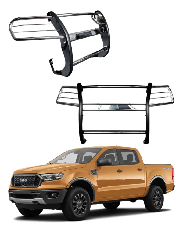 Burrera Cubrefaros Acero Inoxidable Ford Ranger 2016 - 2022