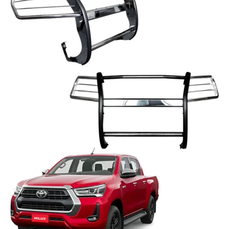 Burrera Delantera Acero Inoxidable Toyota Hilux 2016 - 2020