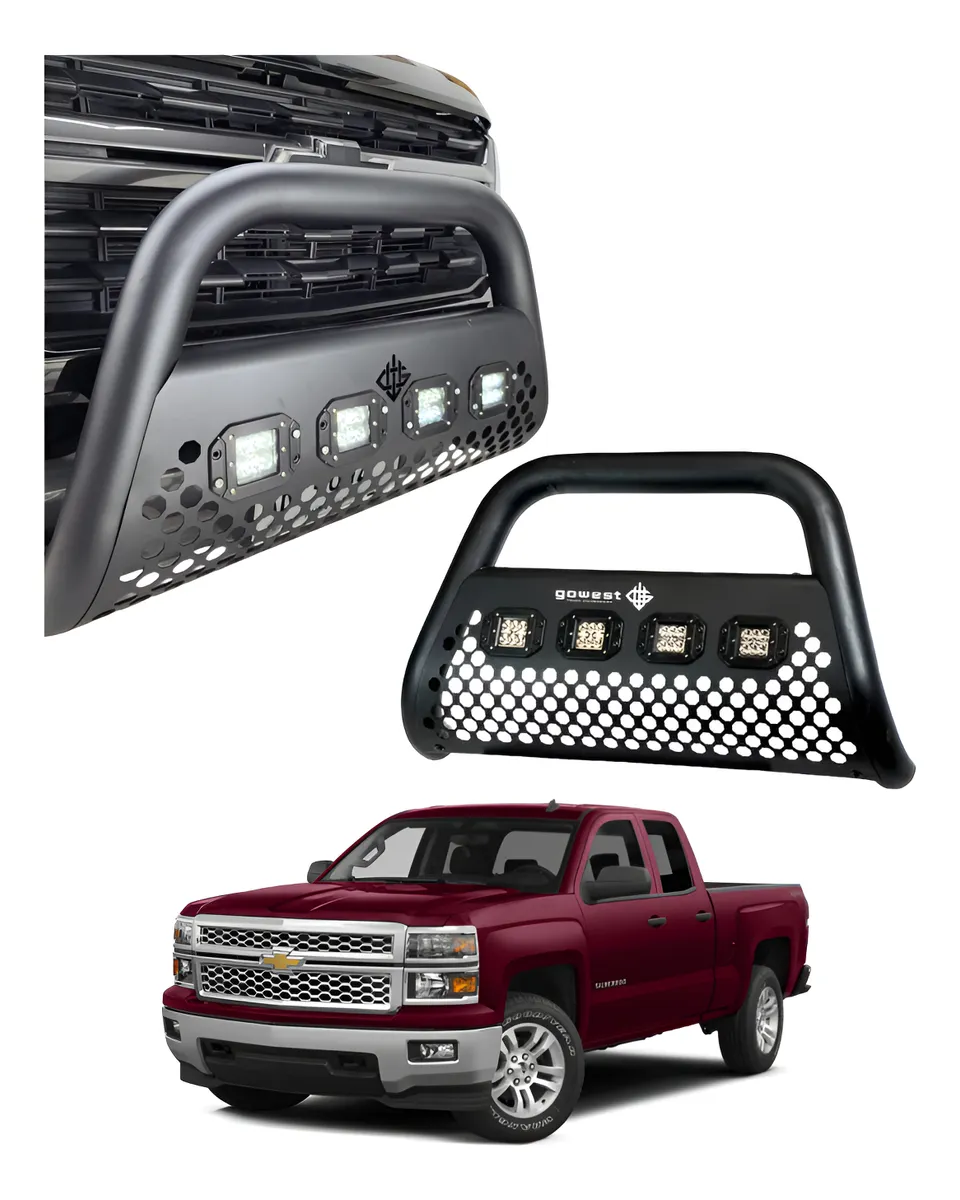 Burrera Ultra Bar 4 Faros P/ Chevrolet Silverado 2014 - 2015 - Image 1