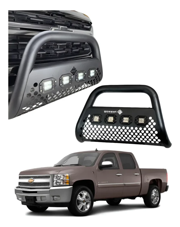 Burrera Ultra Bar 4 Faros P/ Chevrolet Silverado 2007 - 2013