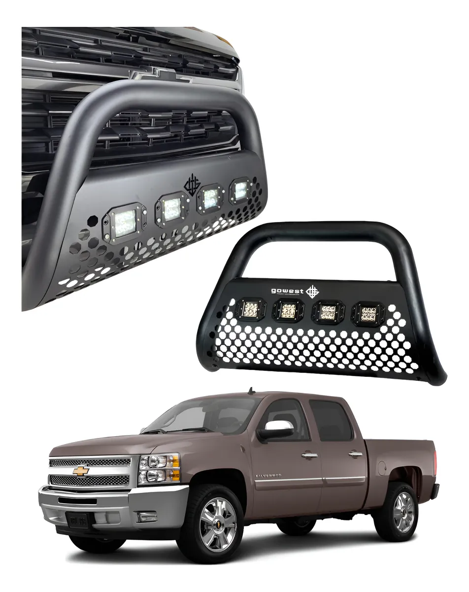 Burrera Ultra Bar 4 Faros P/ Chevrolet Silverado 2007 - 2013 - Image 1