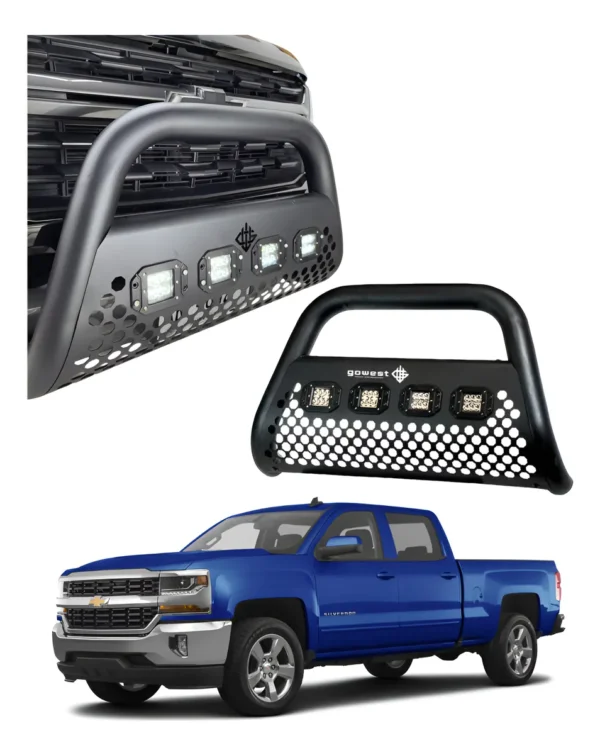Burrera Ultra Bar 4 Faros P/ Chevrolet Silverado 2016 - 2018