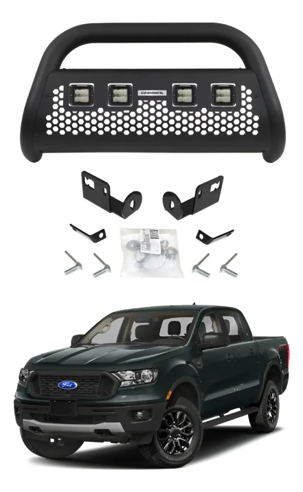 Burrera Defensa Rc2 Lr4 C/ Luz Ford Ranger 2013 - 2022