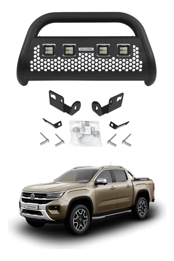 Burrera Defensa Rc2 Lr4 C/ Luz Vw Amarok 2016 - 2024
