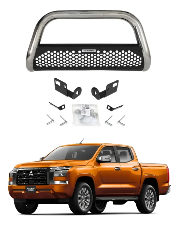Burrera Defensa Rc2 Inox. Mitsubishi L200 2016 - 2024