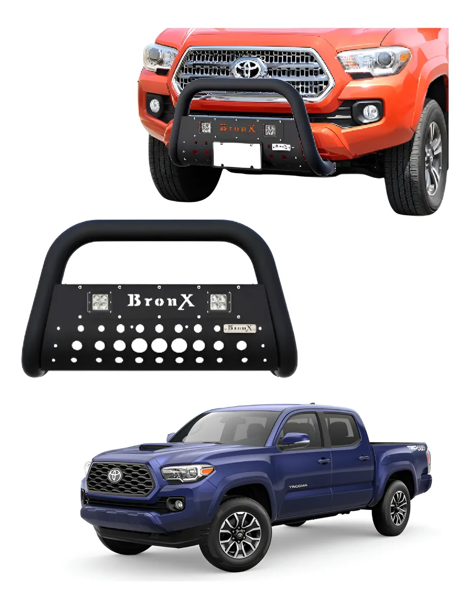 Kit Burrera Black Toyota Tacoma 2016 -2023 + 2 Faros Led - Image 1