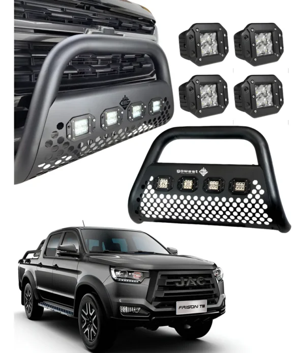 Combo Burrera Para Jac Frison T8 2020 - 2024 + 4 Luces Led