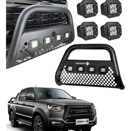 Combo Burrera P/ Jac Frison T8 2020 - 2024 + 4 Luces Led