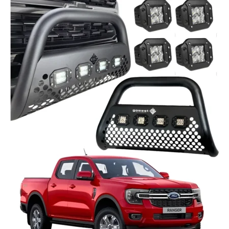 Combo Burrera P/ Ford Ranger 2023 - 2025 + 4 Luces Led