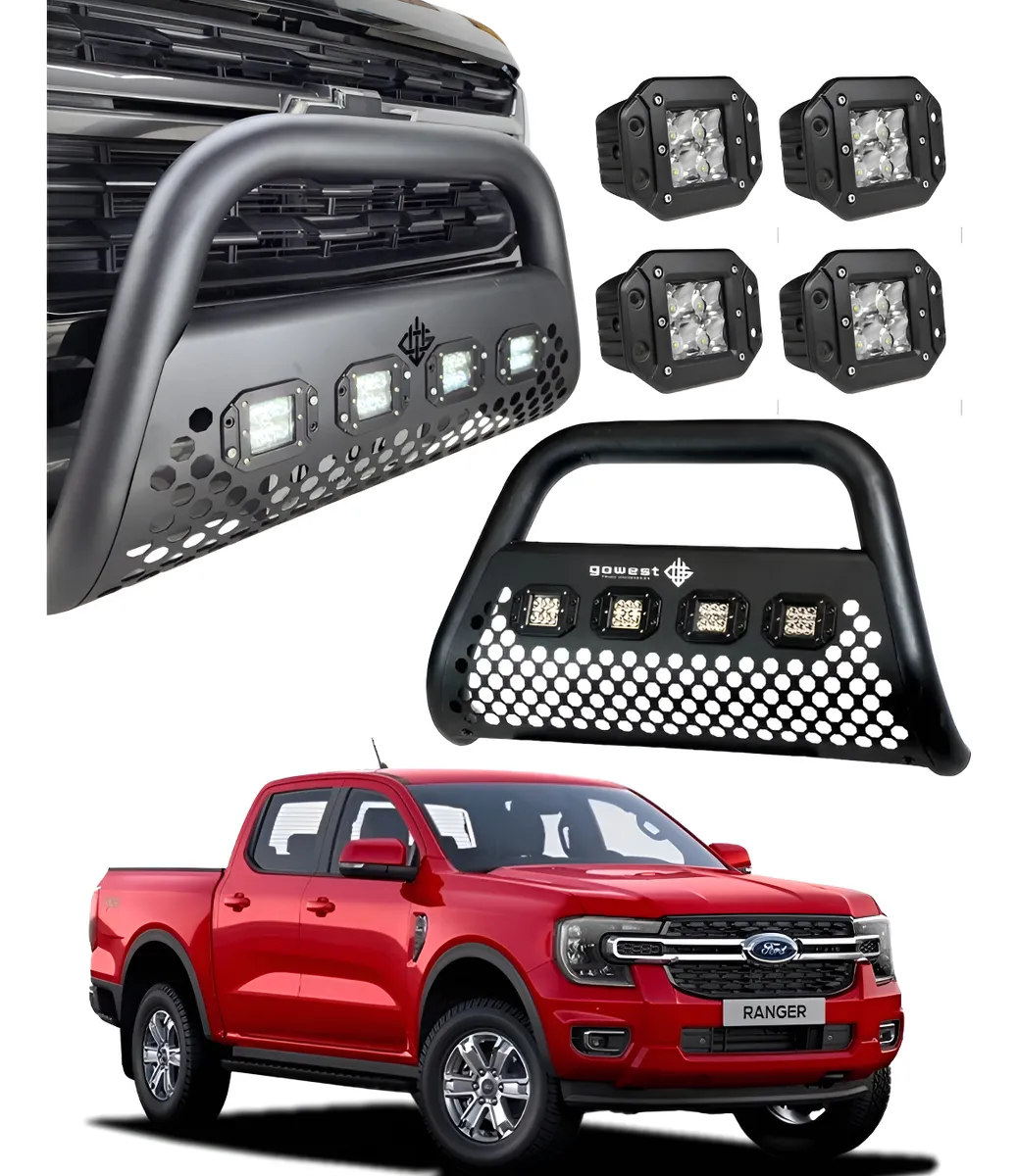 Combo Burrera P/ Ford Ranger 2023 - 2025 + 4 Luces Led - Image 1
