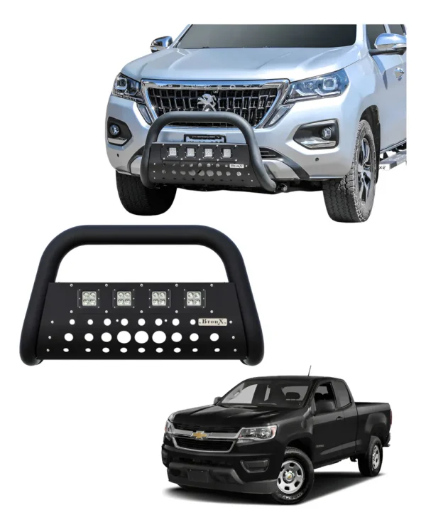 Burrera Black 4 Faros Para Chevrolet Colorado 2013-2015