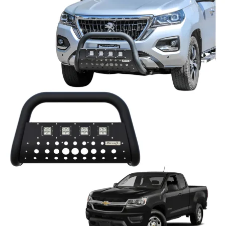 Burrera Black 4 Faros Para Chevrolet Colorado 2013 -2015