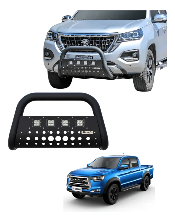 Burrera Black 4 Faros Para Jac Frison T6 2019-2020