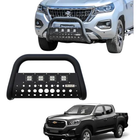 Burrera Black 4 Faros Para Chevrolet S10 Max 2022-2025