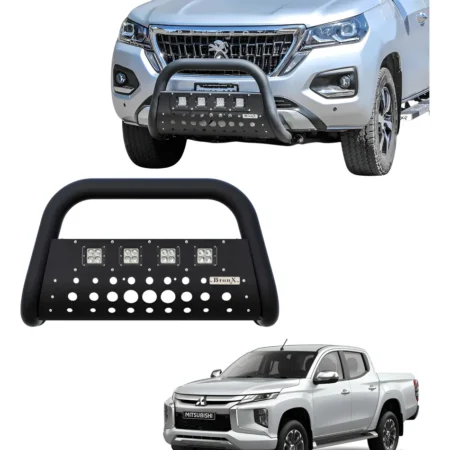 Burrera Black 4 Faros Para Mitsubishi L200 4x4 Diesel 24 -25