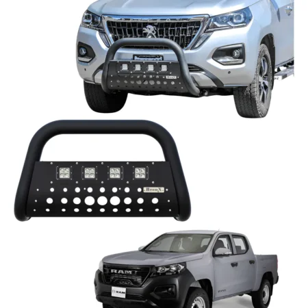 Burrera Black 4 Faros Para Dodge Ram 1200  2025