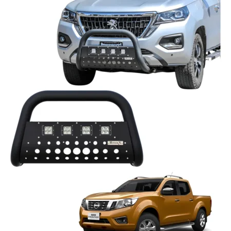 Burrera Black 4 Faros Para Np300,frontier 4cil/pro4x 2021-24