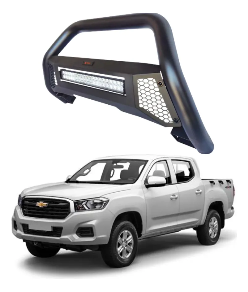 Burrera Tumbaburros Con Barra Led Chevrolet S10 2022 2025 - Image 1