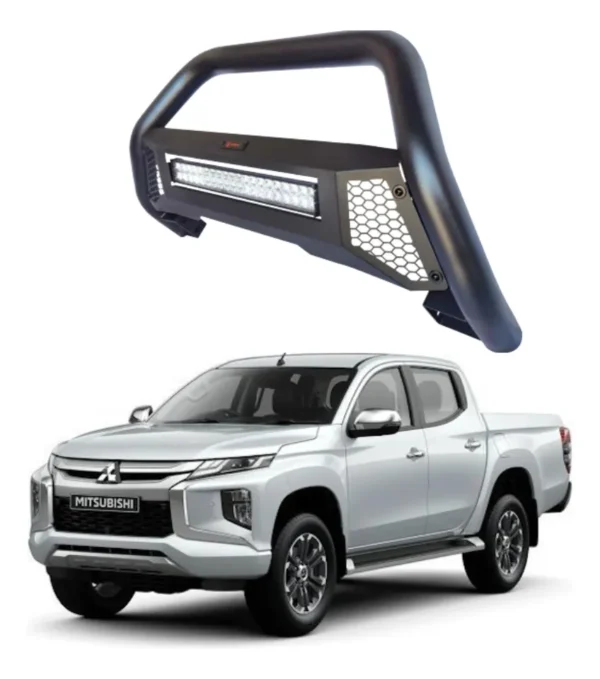 Burrera Tumbaburros Con Barra Led Mitsu L200 2020 - 2024