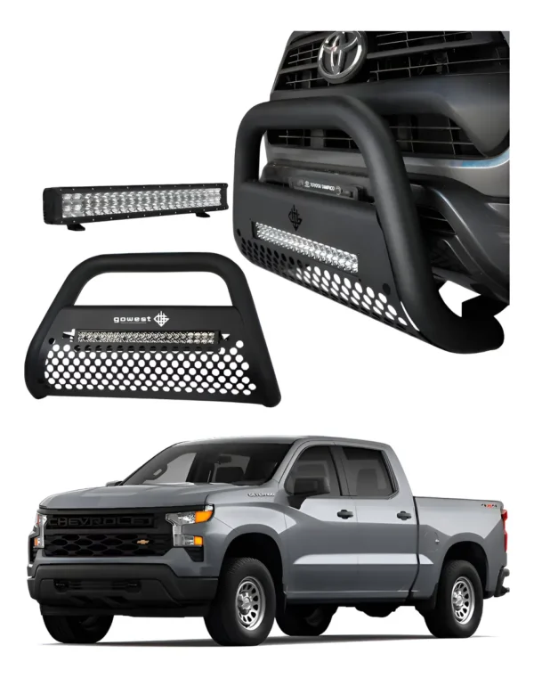 Combo Burrera Ultra Bar Silverado 2019 - 2024 + Barra Led