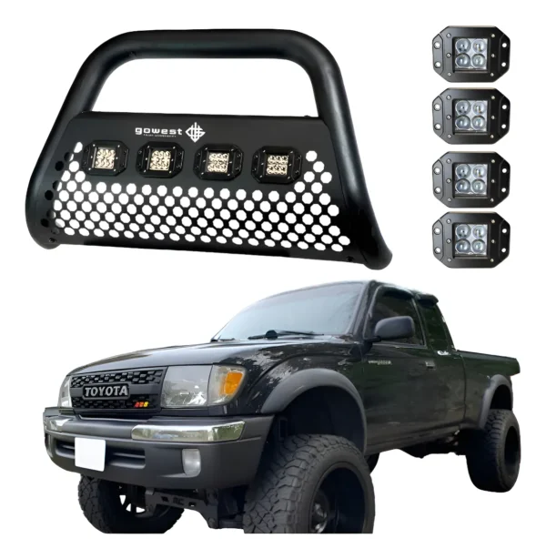 Combo Burrera Ultra Bar Toyota Tacoma 1995 - 2004 + 4 Faros