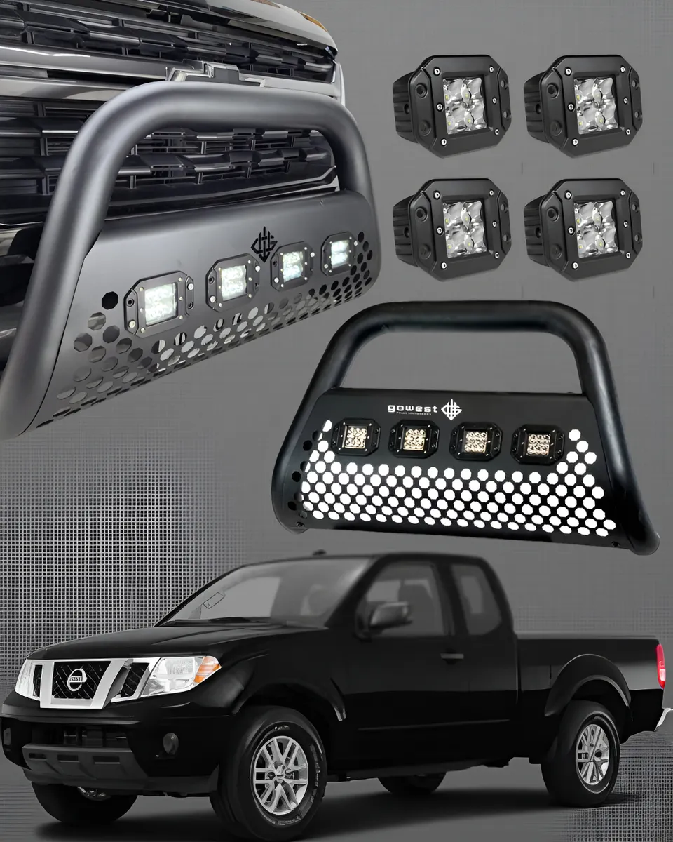 Combo Burrera Ultra Bar Frontier V4 2011 - 2015 + 4 Faros - Image 1