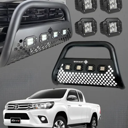 Combo Burrera Ultra Bar Toyota Hilux 2005 - 2015 + 4 Faros