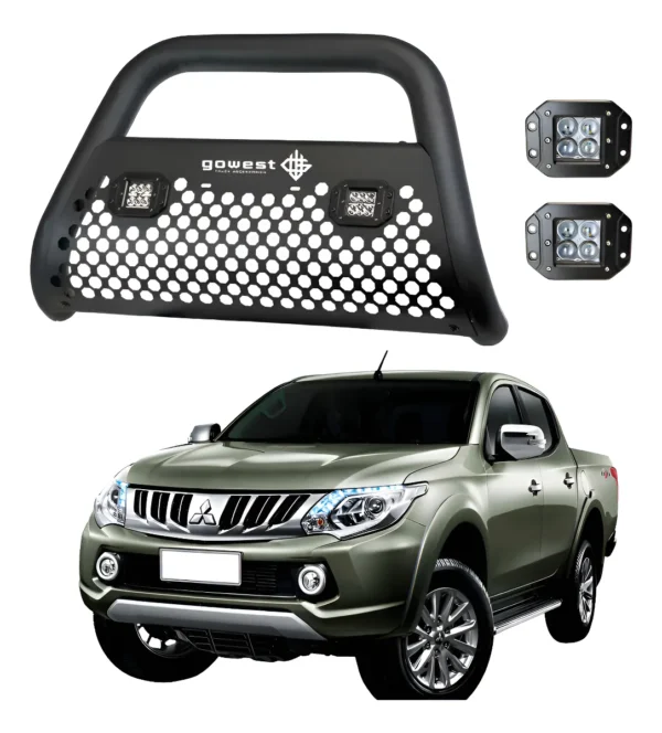 Kit Burrera Ultra Bar Mitsubishi L200 2016 - 2019 +  2 Faros