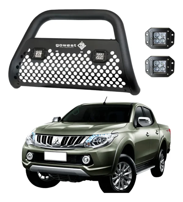 Kit Burrera Ultra Bar Mitsubishi L200 2016 - 2019 +  2 Faros