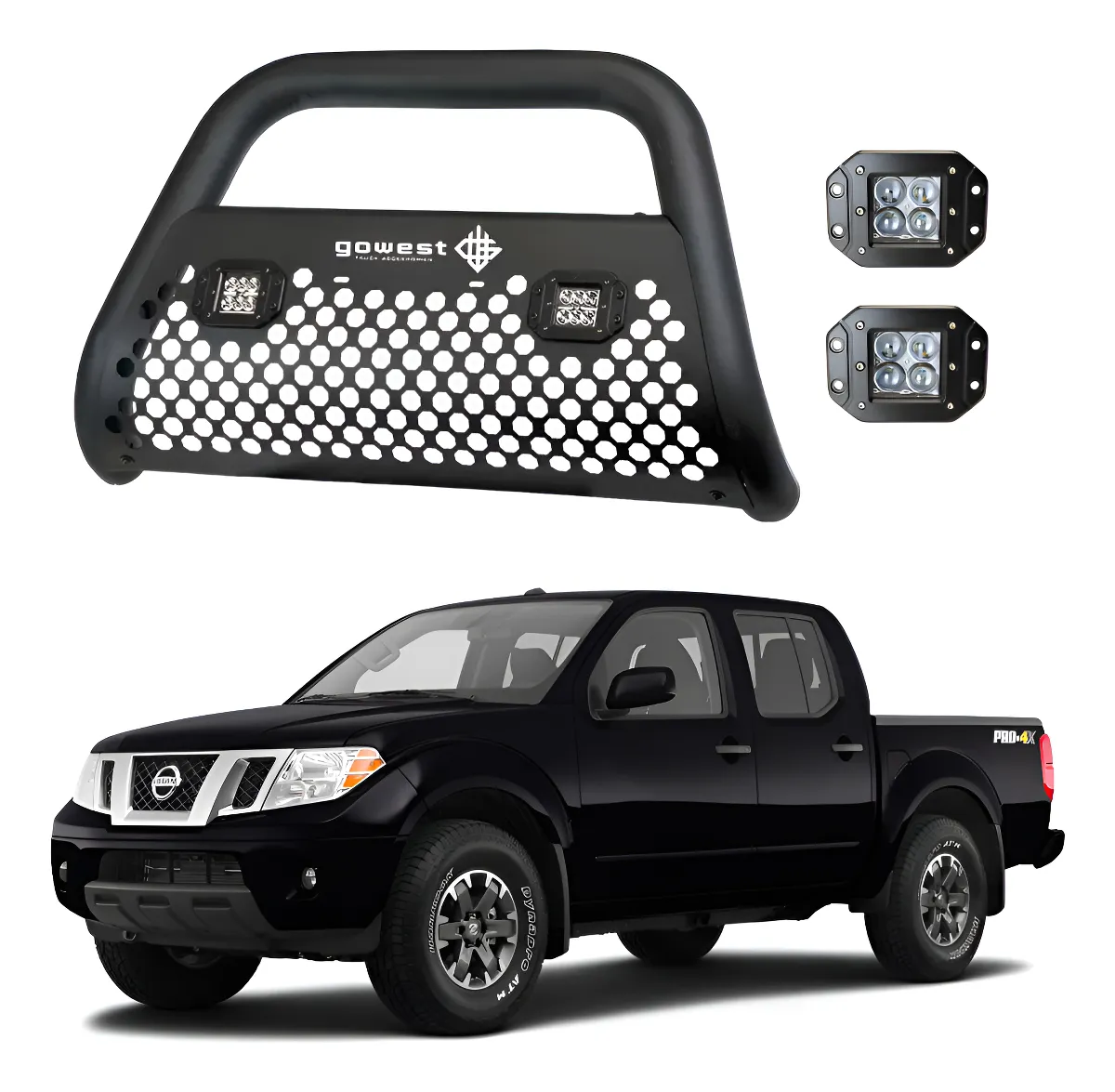 Kit Burrera Ultra Bar Frontier Pro 4x V6 2008 - 2020 + 2 Led - Image 1