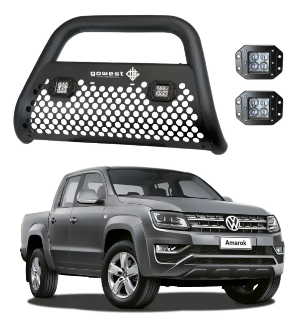 Kit Burrera Ultra Bar Volkswagen Amarok 2010-2020 + 2 Faros