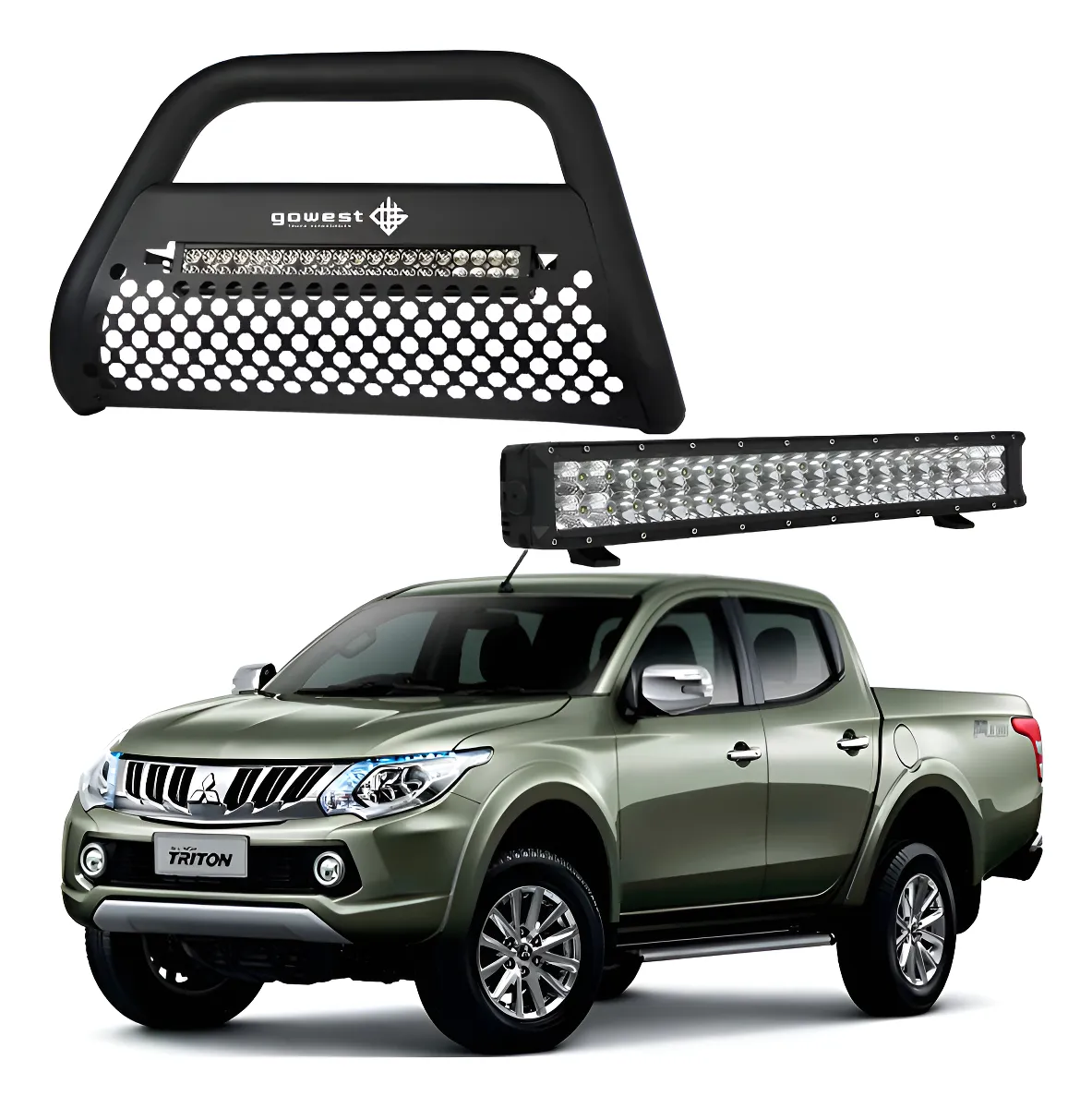 Kit Burrera Ultra Bar Mitsubishi L200 2016-2019 + Barra Led - Image 1