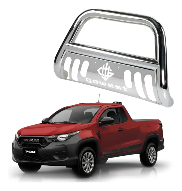 Burrera Protector Bar Cromada Ram 700 Cab Sen 2014 - 2020
