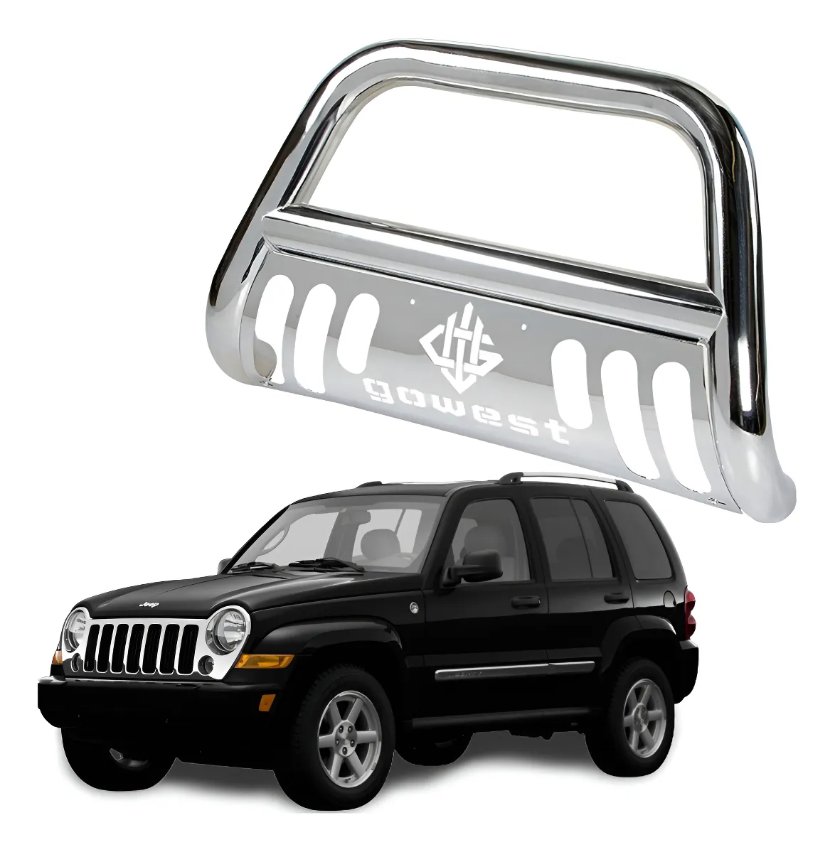 Burrera Protector Bar Cromada Jeep Liberty 2002 - 2004 - Image 1