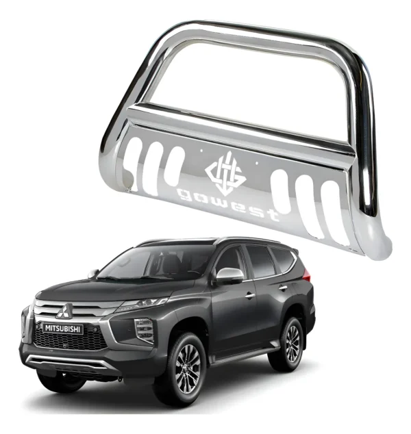 Burrera Protector Bar Mitsubishi Montero Sport 19 - 22 Cromo