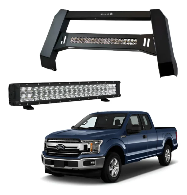 Kit Burrera Baja Bar Ford Lobo F150 2015 - 2020 + Barra Led