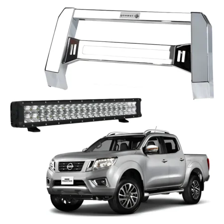 Kit Burrera Baja Bar Np300 Frontier 2016 - 2020 + Barra Led