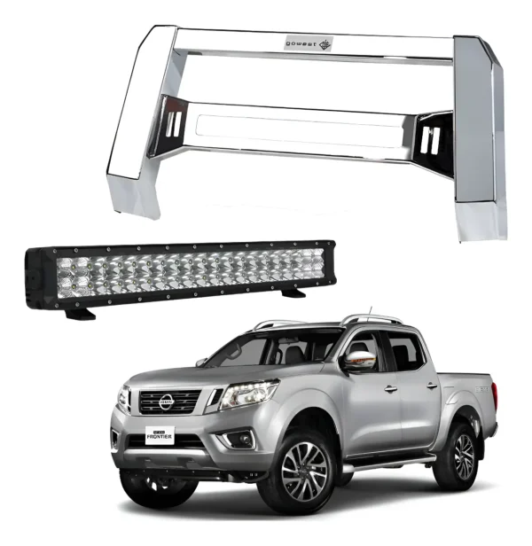 Kit Burrera Baja Bar Np300 Frontier 2016 - 2020 + Barra Led