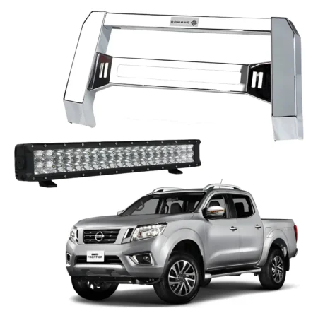 Kit Burrera Baja Bar Np300 Frontier 2016 - 2020 + Barra Led