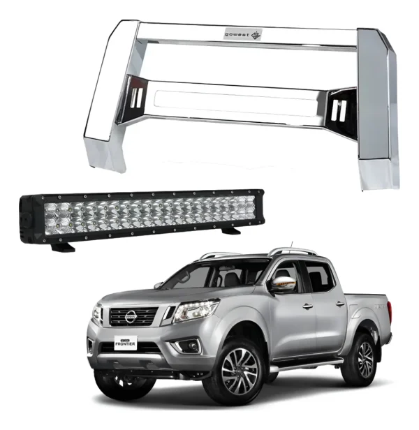 Kit Burrera Baja Bar Np300 Frontier 2016 - 2020 + Barra Led